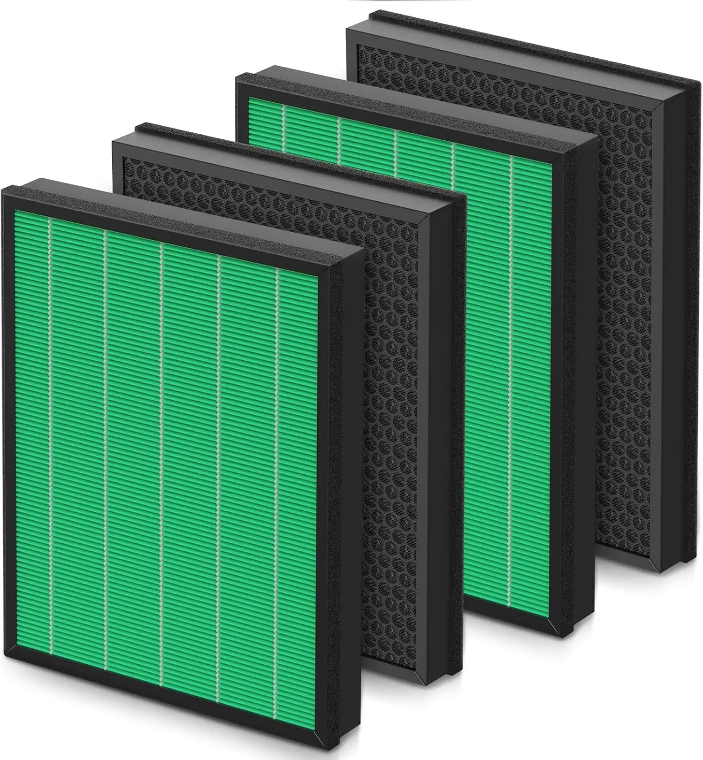 Replacement Filter Set for Air Purifier, Green HEPA and Active Carbon, 2 Sets Included
Replacement Filter Set for Air Purifier, Green HEPA and Active Carbon, 2 Sets Included
