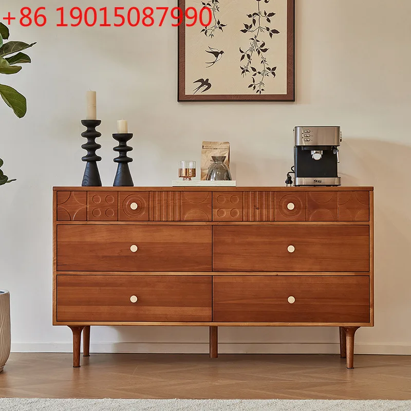 French retro solid wood living room dining side porch side cabinet against the wall antique carved six bucket storage locker
French retro solid wood living room dining side porch side cabinet against the wall antique carved six bucket storage locker