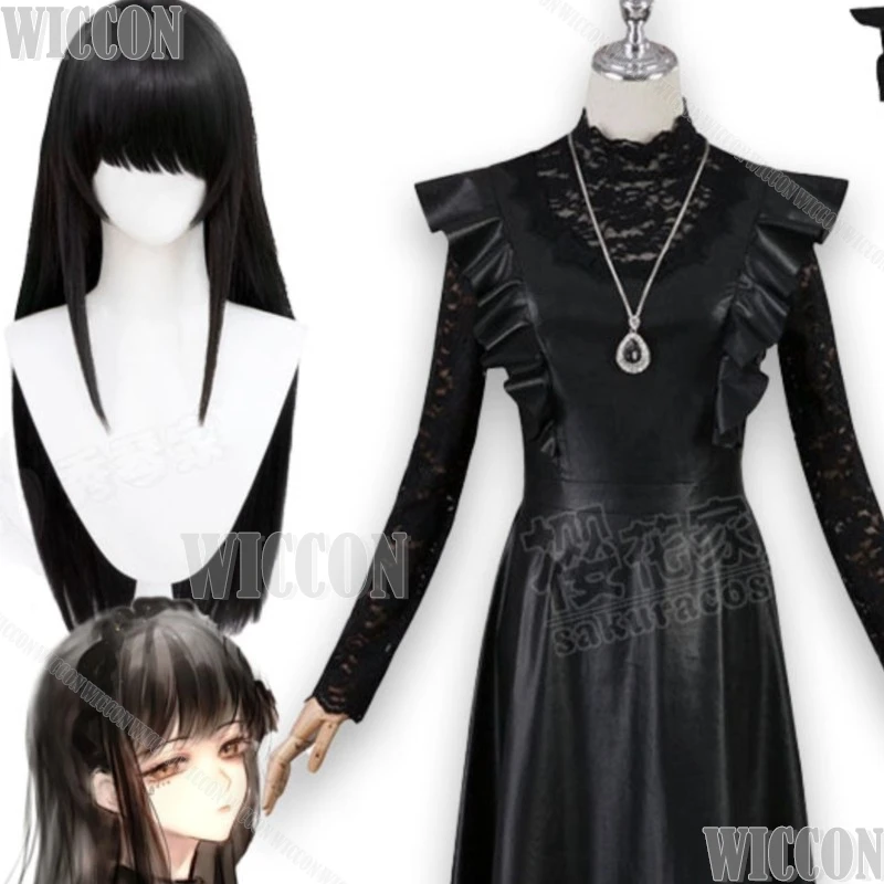 Shiny Leather Long Dress Set Women Long Sleeve Floor Length Dress Outfit Female Black Color Halloween lolita Navidad Carnaval
Shiny Leather Long Dress Set Women Long Sleeve Floor Length Dress Outfit Female Black Color Halloween lolita Navidad Carnaval