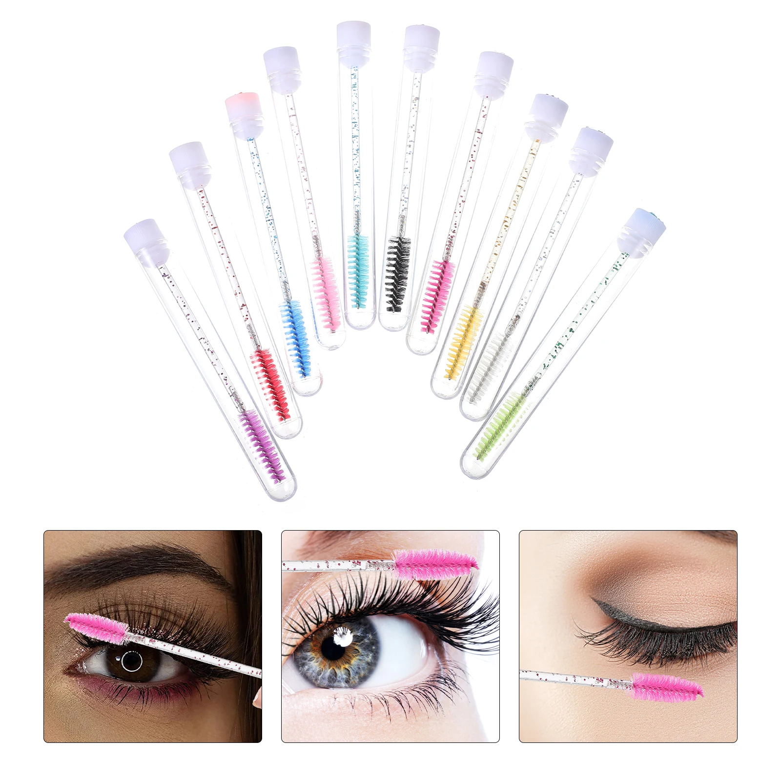 20pcs Eyelash Brush Crystal Mascara Wand Portable Eyelash Makeup Brushes Lightweight Compact Size for Artists Beauty Shops
20pcs Eyelash Brush Crystal Mascara Wand Portable Eyelash Makeup Brushes Lightweight Compact Size for Artists Beauty Shops