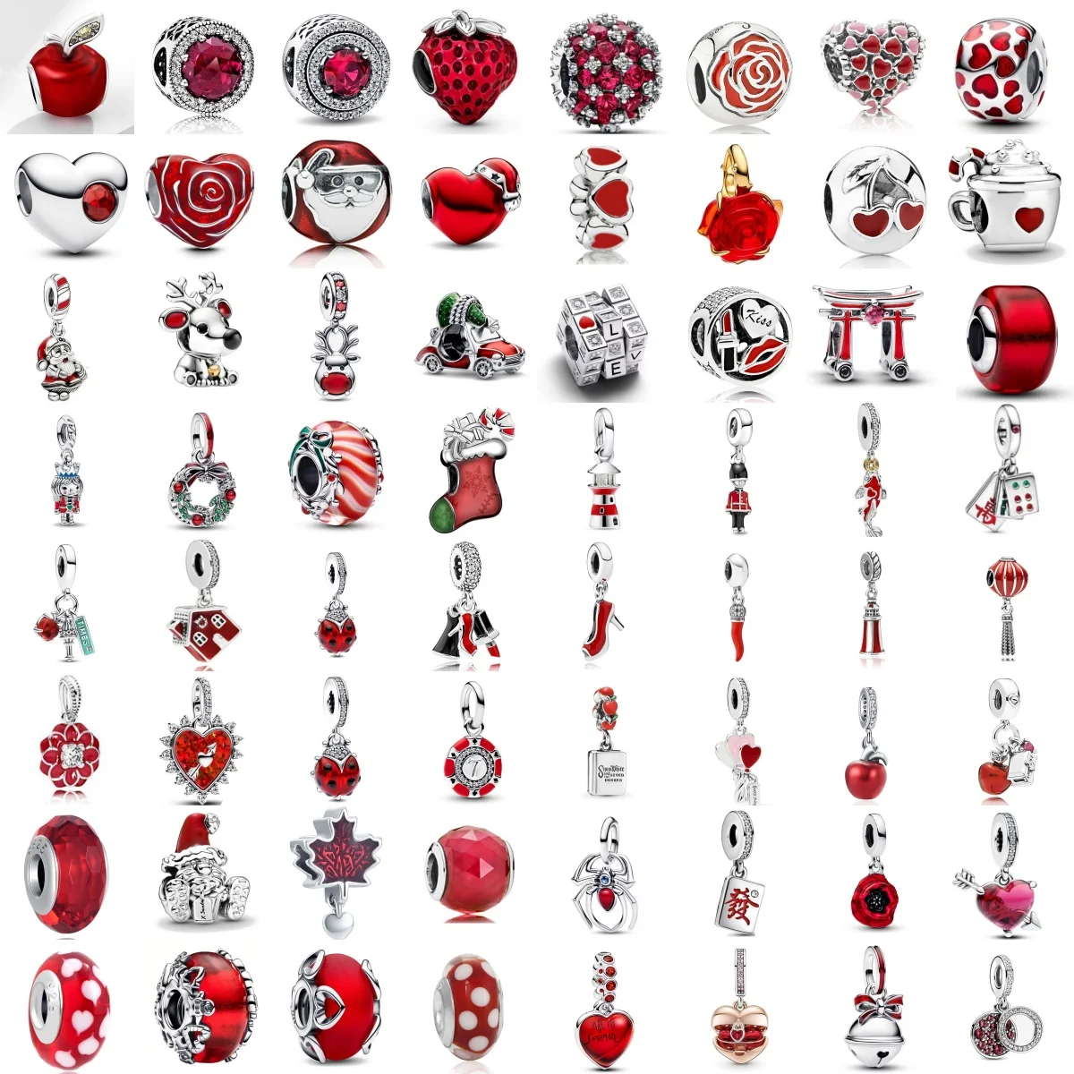 Valentine's Day Red Apple Lipstick High Heels Heart shaped Bead Pendant 925 Silver Fit European Bracelet DIY Exquisite Jewelry
Valentine's Day Red Apple Lipstick High Heels Heart shaped Bead Pendant 925 Silver Fit European Bracelet DIY Exquisite Jewelry