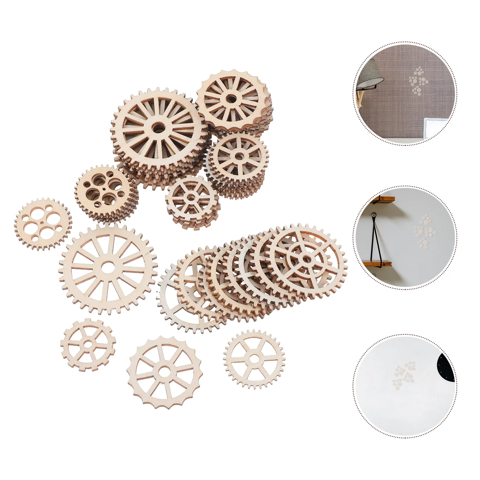 50 Pcs Wooden Gear Pendant Hanging Ornament for Home Decor Wall Decorate Slices Bamboo
50 Pcs Wooden Gear Pendant Hanging Ornament for Home Decor Wall Decorate Slices Bamboo