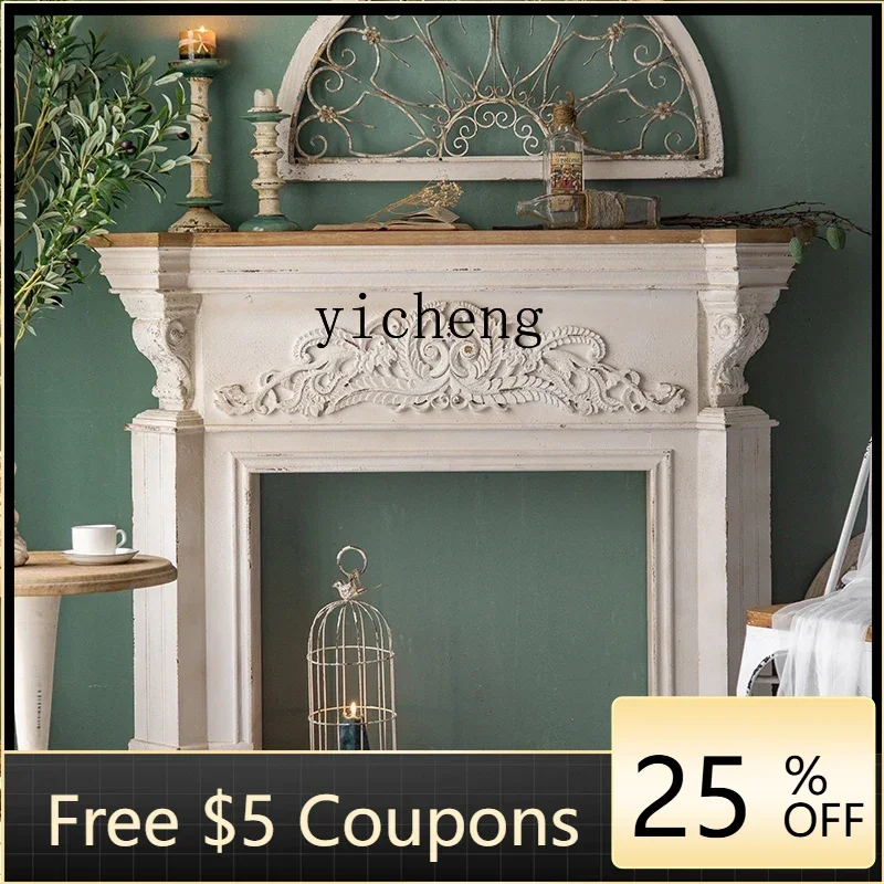 YFY American decorative fireplace French closet vintage wall solid wood decorative cabinet home decor
YFY American decorative fireplace French closet vintage wall solid wood decorative cabinet home decor