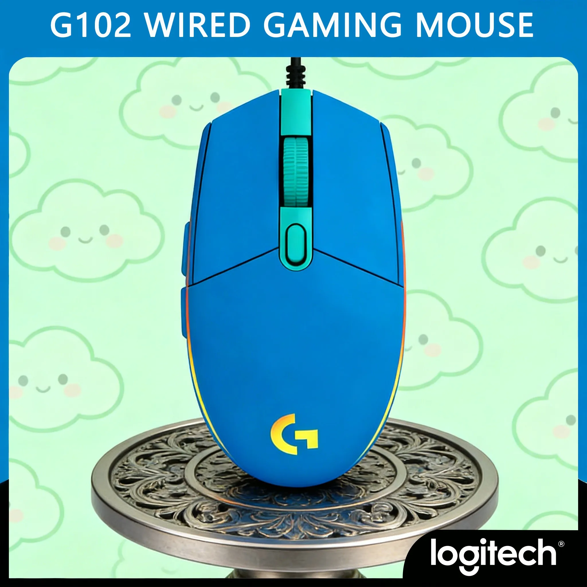 Игровая мышь Logitech G102 проводная, RGB, эргономичная, 8000 DPI
Игровая мышь Logitech G102 проводная, RGB, эргономичная, 8000 DPI