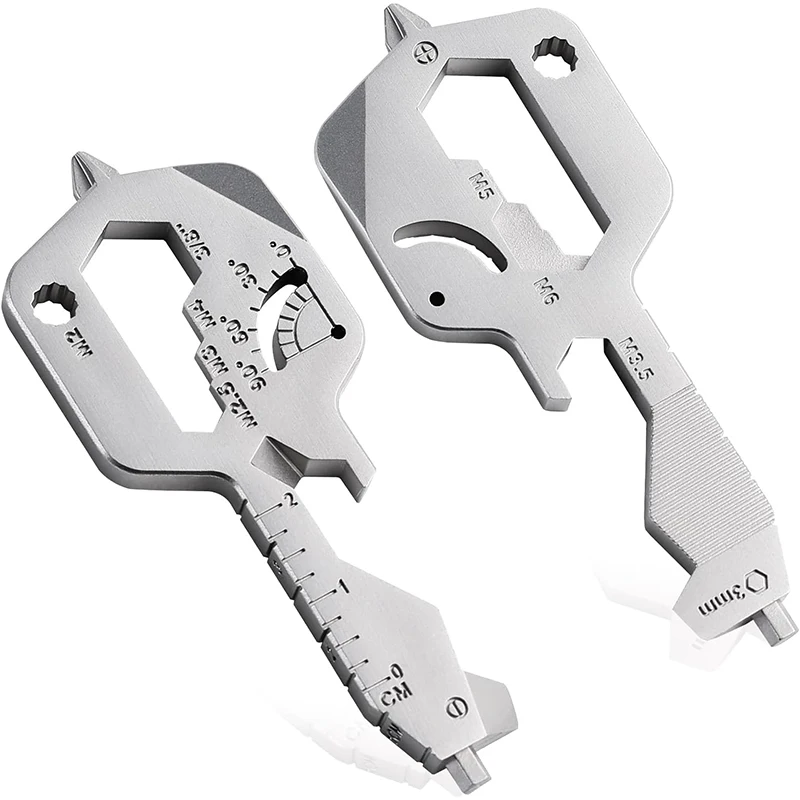 20-in-1 Multitool Pendant EDC Mini Keychain Tool Bottle Opener Screwdriver Ruler Wrench Camping Hiking Men's Birthday Gift
20-in-1 Multitool Pendant EDC Mini Keychain Tool Bottle Opener Screwdriver Ruler Wrench Camping Hiking Men's Birthday Gift