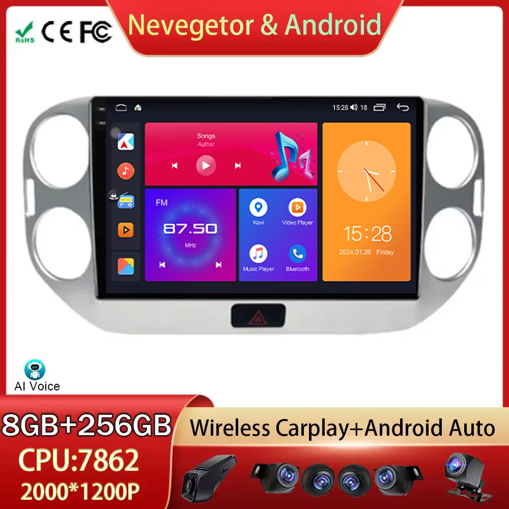 For Volkswagen VW Tiguan 2010 - 2017 Car Radio Android Auto Multimedia Video Player Stereo GPS Navigation BT 5G WIFI No 2din DVD
For Volkswagen VW Tiguan 2010 - 2017 Car Radio Android Auto Multimedia Video Player Stereo GPS Navigation BT 5G WIFI No 2din DVD