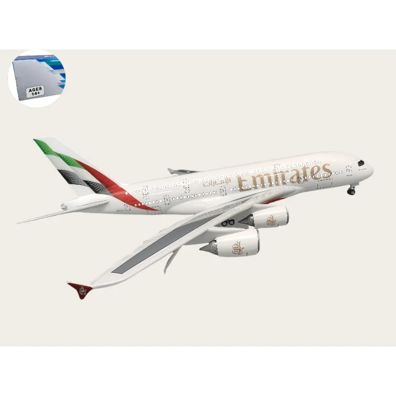1/160 Scale 45.5cm 380 Series Aircraft Model A380 UAE Airline Aircraft with Light & Landing Gears Collection Home Decor Display
1/160 Scale 45.5cm 380 Series Aircraft Model A380 UAE Airline Aircraft with Light & Landing Gears Collection Home Decor Display