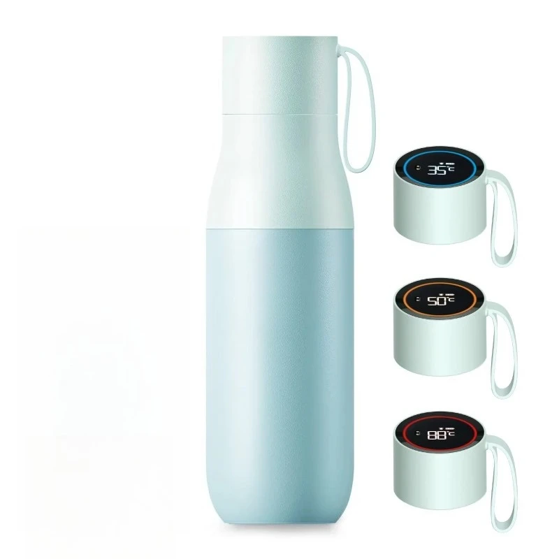 Smart stainless steel thermos drinking reminder temperature display smart tableware
Smart stainless steel thermos drinking reminder temperature display smart tableware