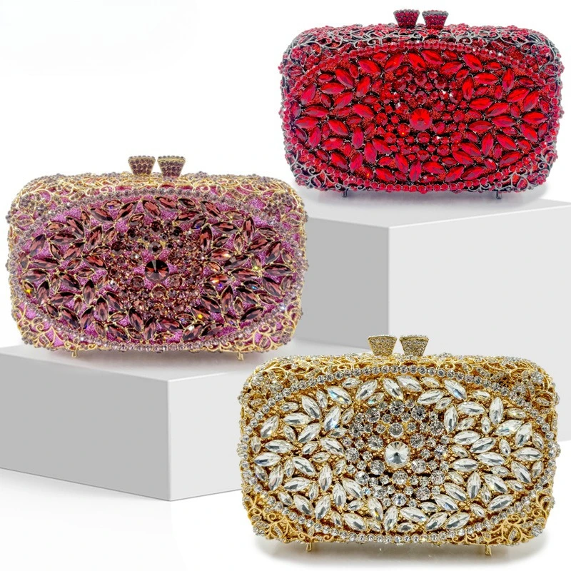 Rhinestone Wedding Dinner Bag Crystal Hot Diamond Women's Shoulder Evening Bag
Rhinestone Wedding Dinner Bag Crystal Hot Diamond Women's Shoulder Evening Bag