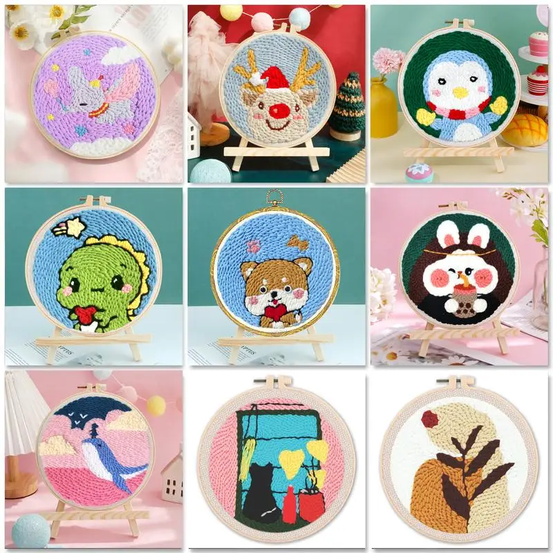 GATYZTORY Diy Punch Needle Embroidery Starter Kits For Beginner Kids Animal Handicrafts Poking Embroidery Yarn Painting Arts
GATYZTORY Diy Punch Needle Embroidery Starter Kits For Beginner Kids Animal Handicrafts Poking Embroidery Yarn Painting Arts