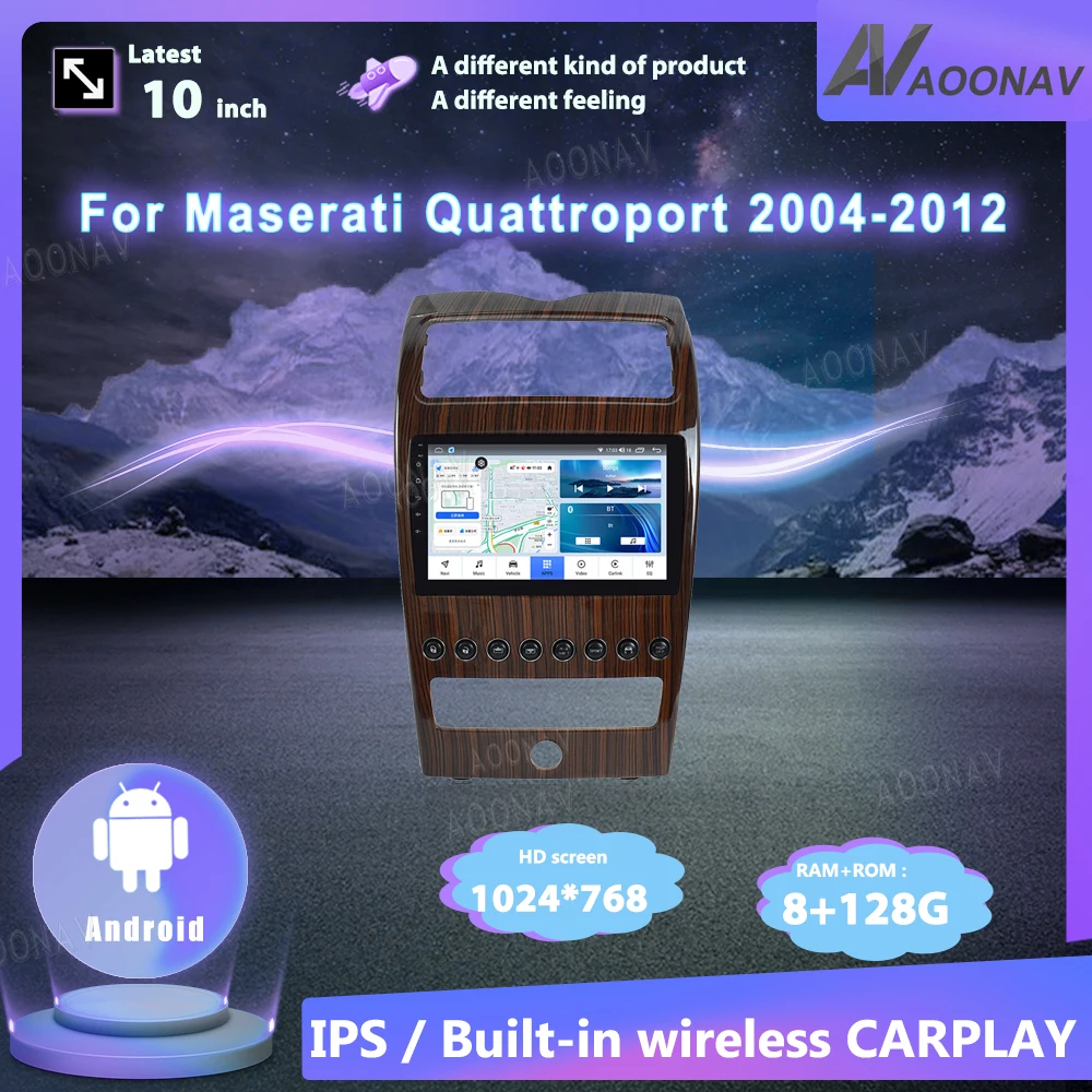 10 inch Car Radio For Maserati Quattroport 2004-2012 Android Touch Screen GPS Multimedia Video Player head Unit Wireless Carplay
10 inch Car Radio For Maserati Quattroport 2004-2012 Android Touch Screen GPS Multimedia Video Player head Unit Wireless Carplay