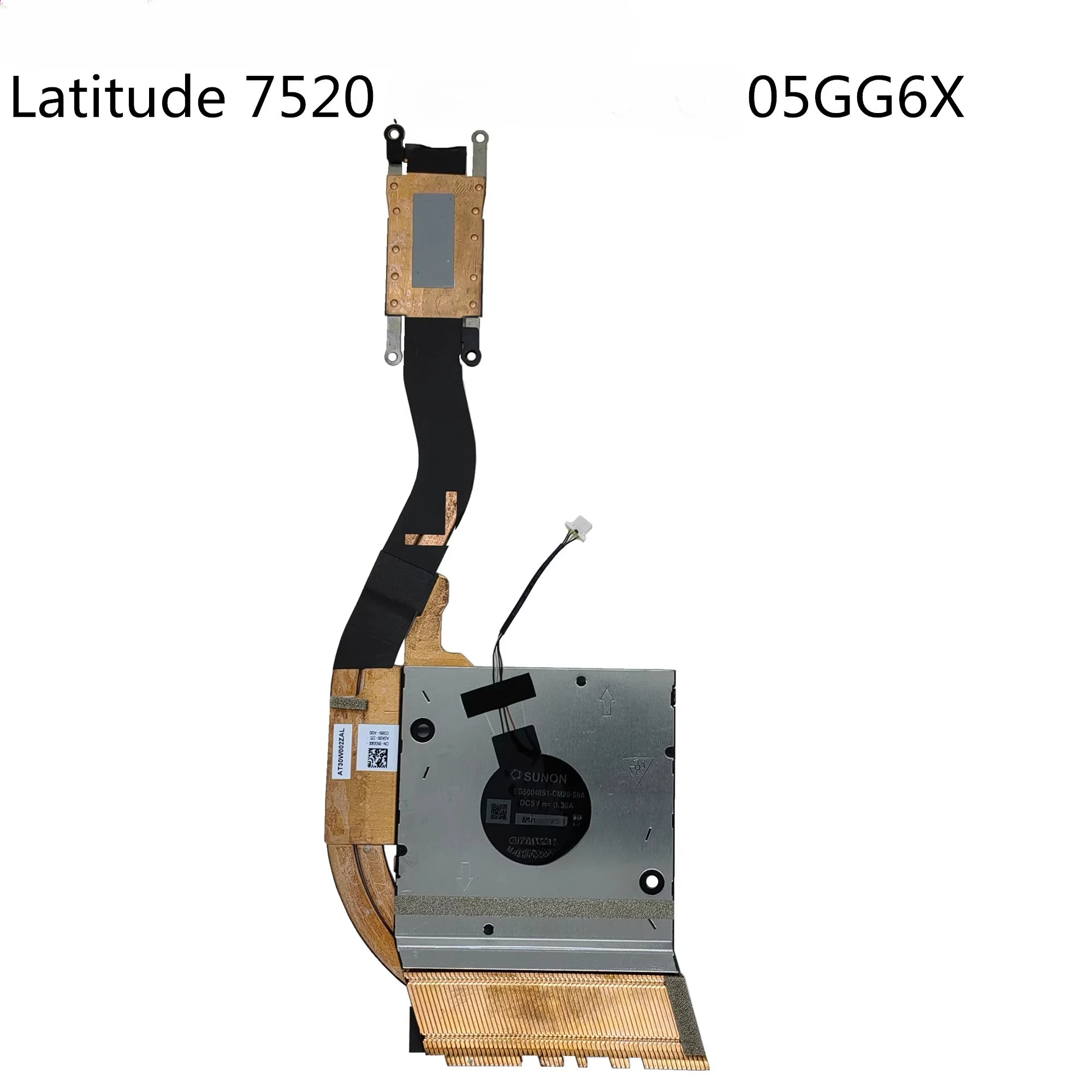 New Laptop CPU Radiator with fan set for Dell Latitude 7520 Cooling Fan 05GG6X DC5V
New Laptop CPU Radiator with fan set for Dell Latitude 7520 Cooling Fan 05GG6X DC5V