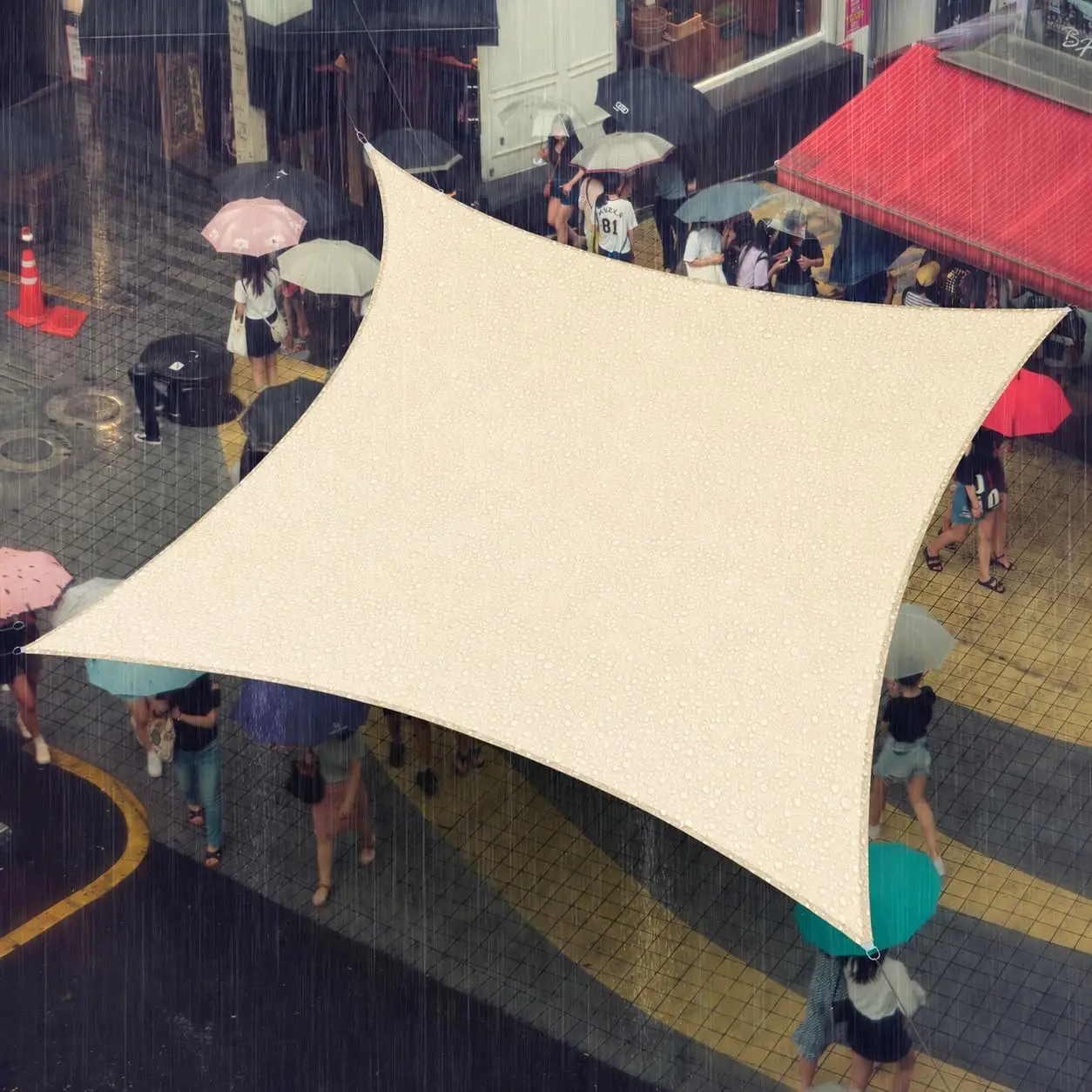 7' x 12' Beige Rec le Waterproof Sun Shade Sail UPF50+ Canopy Awning Shelter, 95% UV Blockage Water Resistant, Outdoor Backy
7' x 12' Beige Rec le Waterproof Sun Shade Sail UPF50+ Canopy Awning Shelter, 95% UV Blockage Water Resistant, Outdoor Backy