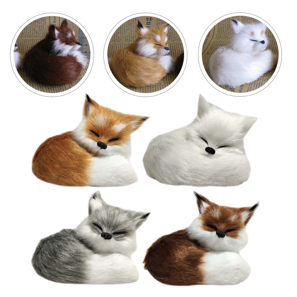 4 Pcs Simulation Fox Stuffed Animal Plush Animals Model Decor Statue Imitation Ornament Bedroom Desk Decorative Baby
4 Pcs Simulation Fox Stuffed Animal Plush Animals Model Decor Statue Imitation Ornament Bedroom Desk Decorative Baby