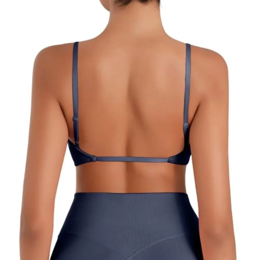 Sunzel Women's Open Back Sports Bra Adjustable Spaghetti Strap Seamless Low Impact Workout Gym Yoga Bra with Removable Pads
Sunzel Women's Open Back Sports Bra Adjustable Spaghetti Strap Seamless Low Impact Workout Gym Yoga Bra with Removable Pads
