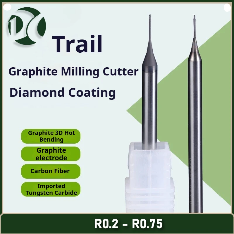 Diamond Coated End Mill Graphite Milling Cutter for Carbon Fiber and Graphite Processing CNC Router Bit
Diamond Coated End Mill Graphite Milling Cutter for Carbon Fiber and Graphite Processing CNC Router Bit
