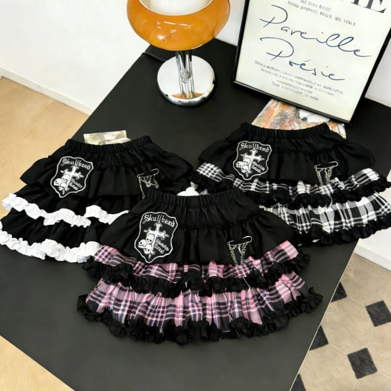 2026 Summer Women's Casual Skirts Y2K Plaid Layered Cake Spicy Girl Harajuku Mini Skirts Chic Retro Daily Cosplay Female Clothes
2026 Summer Women's Casual Skirts Y2K Plaid Layered Cake Spicy Girl Harajuku Mini Skirts Chic Retro Daily Cosplay Female Clothes