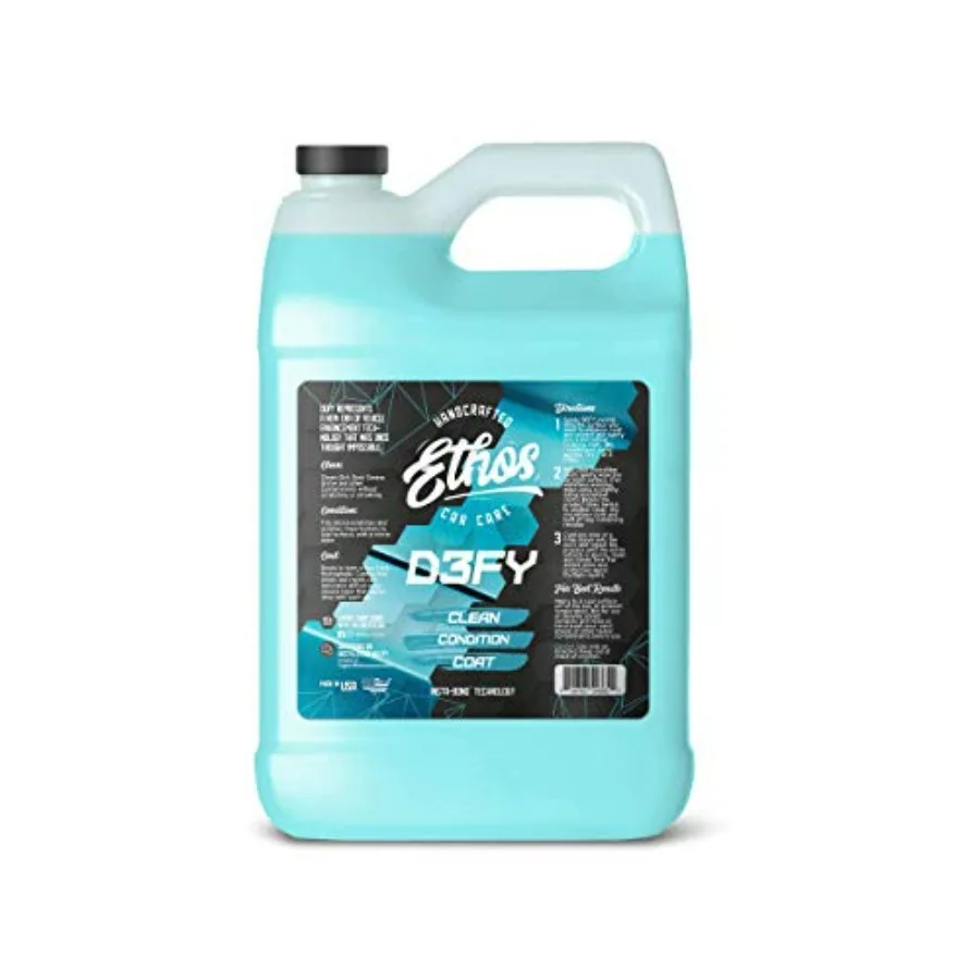 Ethos Defy - 3-in-1 ceramic coating for car exterior care, black bottle, hydrophobic top coat with instant-bond polymer sealant
Ethos Defy - 3-in-1 ceramic coating for car exterior care, black bottle, hydrophobic top coat with instant-bond polymer sealant