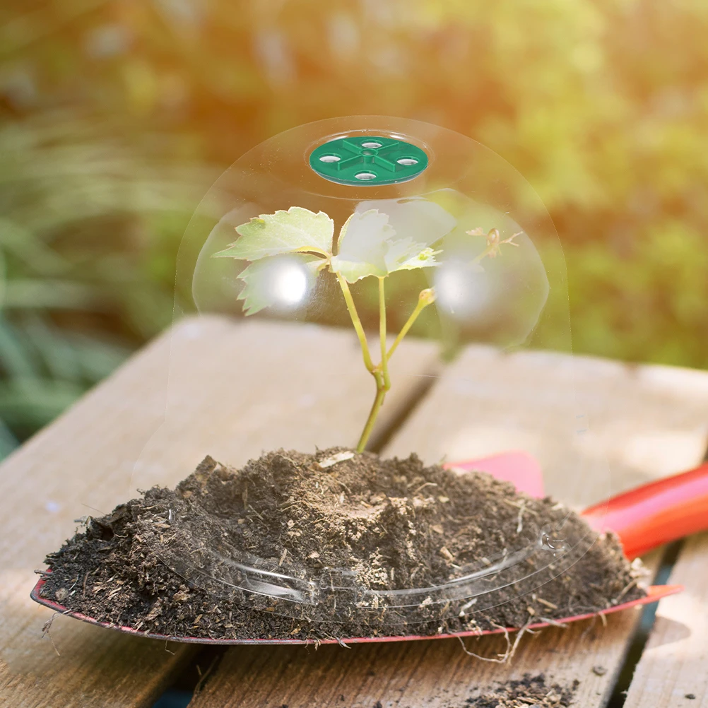 3pcs Clear Nursery Cover Cloches Drainage Holes for Garden Plants Winter Dome Transparent PET Shelter Bell Shaped
3pcs Clear Nursery Cover Cloches Drainage Holes for Garden Plants Winter Dome Transparent PET Shelter Bell Shaped