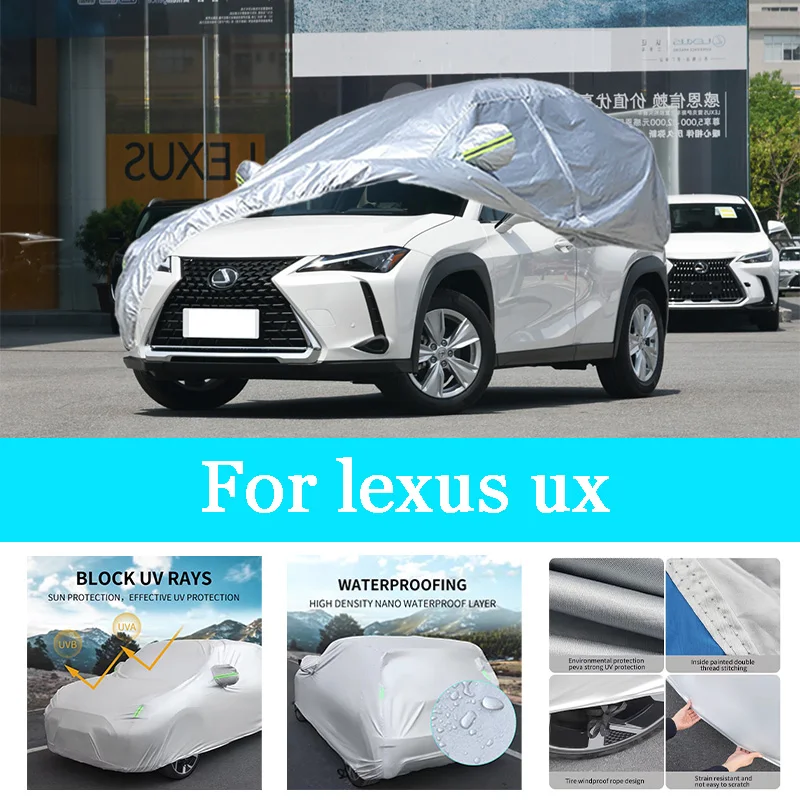 Car Cover Outdoor Full Exterior Snow Cover Sunshade Waterproof Dustproof Protection with Reflective Strips for Lexus Ux
Car Cover Outdoor Full Exterior Snow Cover Sunshade Waterproof Dustproof Protection with Reflective Strips for Lexus Ux