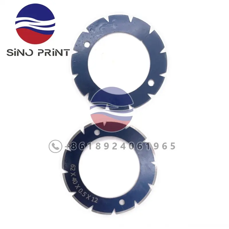 10Pcs ZD.200-749-01-00 Perforating Blade Disc Slot Perforator 12 Teeth For Stahl Folding Machine 62*40*0.5mm 62×40×0.5mm
10Pcs ZD.200-749-01-00 Perforating Blade Disc Slot Perforator 12 Teeth For Stahl Folding Machine 62*40*0.5mm 62×40×0.5mm