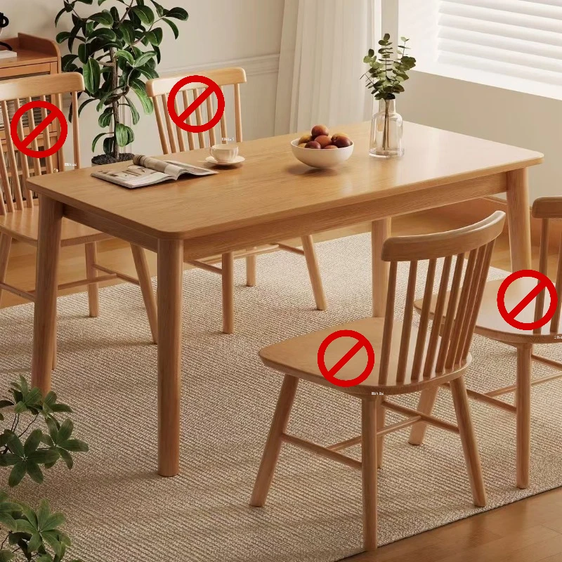 Solid Wood Dining Table Set Nordic Style Rectangular Family Kitchen Table Small Space Elegant Dining Solution Dining Room Table
Solid Wood Dining Table Set Nordic Style Rectangular Family Kitchen Table Small Space Elegant Dining Solution Dining Room Table