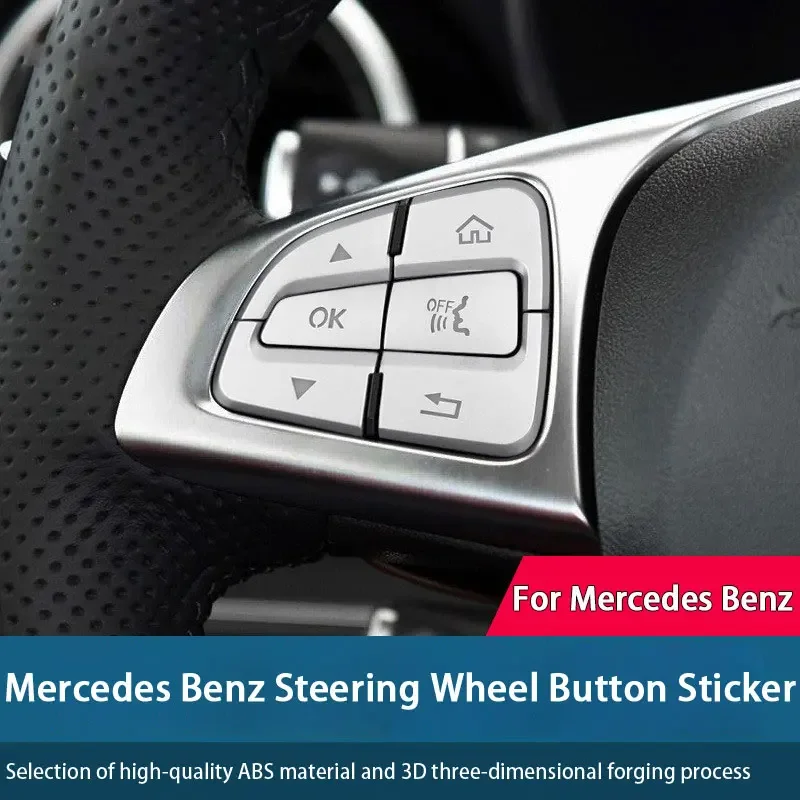 Стайлинг автомобиля, накладки на кнопки на руль, наклейки, подходят для Mercedes Benz New C class C200L GLA GLC GLE CLA, автомобильные аксессуары
Стайлинг автомобиля, накладки на кнопки на руль, наклейки, подходят для Mercedes Benz New C class C200L GLA GLC GLE CLA, автомобильные аксессуары