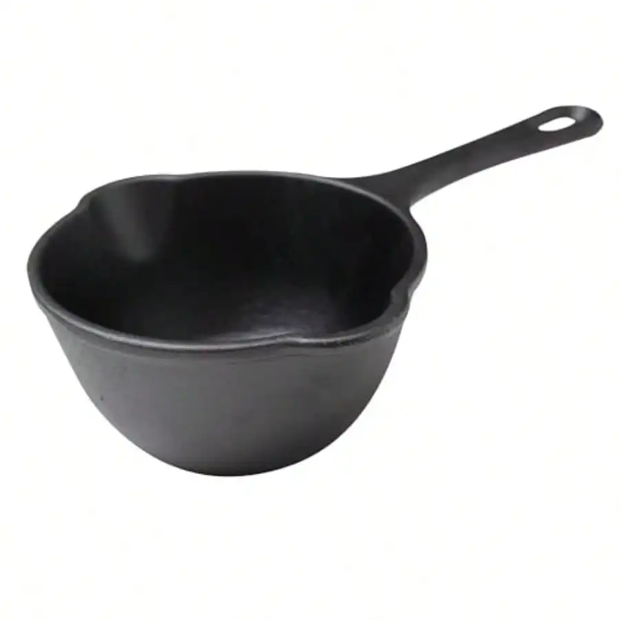 0.5-Quart Cast Iron Saucepan Small Cast Iron Melting Pot Seasoned With Flaxseed Oil Made In Colombia Black
0.5-Quart Cast Iron Saucepan Small Cast Iron Melting Pot Seasoned With Flaxseed Oil Made In Colombia Black