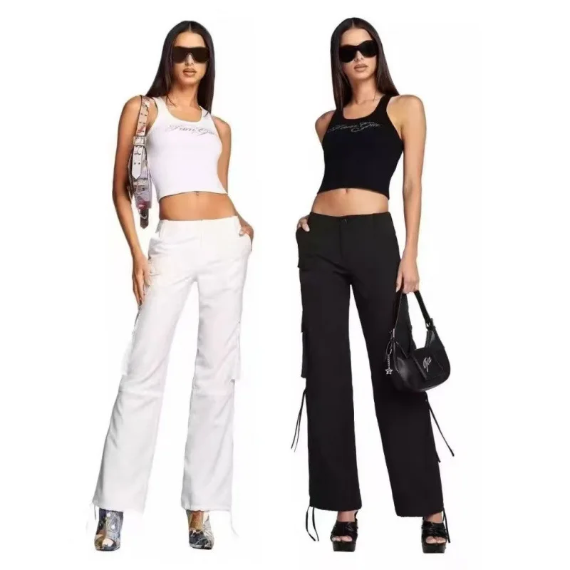 Sexy Spicy Girl Millennium Sle Strap Vest Top Rhinestone Embellied Simple Cotton Women's Faion Summer Trend Clothing
Sexy Spicy Girl Millennium Sle Strap Vest Top Rhinestone Embellied Simple Cotton Women's Faion Summer Trend Clothing