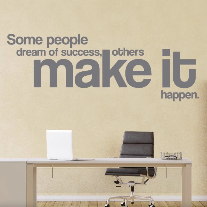 Inspirational Sentences Office Wall Sticker Make It Happen Quotes Decor Company Culture Classroom Motivational Decals Mural Q004
Inspirational Sentences Office Wall Sticker Make It Happen Quotes Decor Company Culture Classroom Motivational Decals Mural Q004