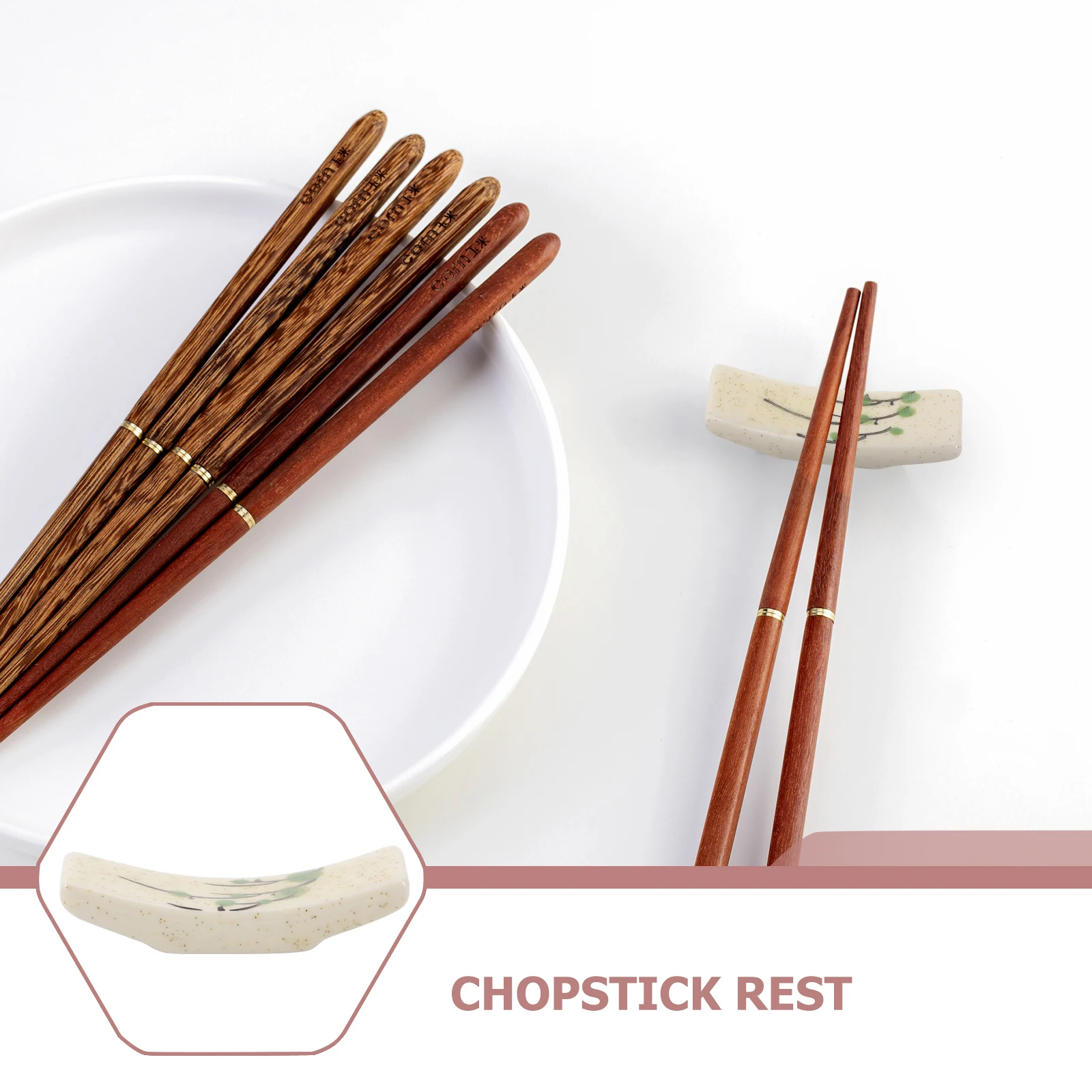 5Pcs Bridge Style Chopstick Rests Elegant Ceramic Tableware Racks Heat Resistant Easy Clean Dishwasher Safe for Home Restaurant
5Pcs Bridge Style Chopstick Rests Elegant Ceramic Tableware Racks Heat Resistant Easy Clean Dishwasher Safe for Home Restaurant