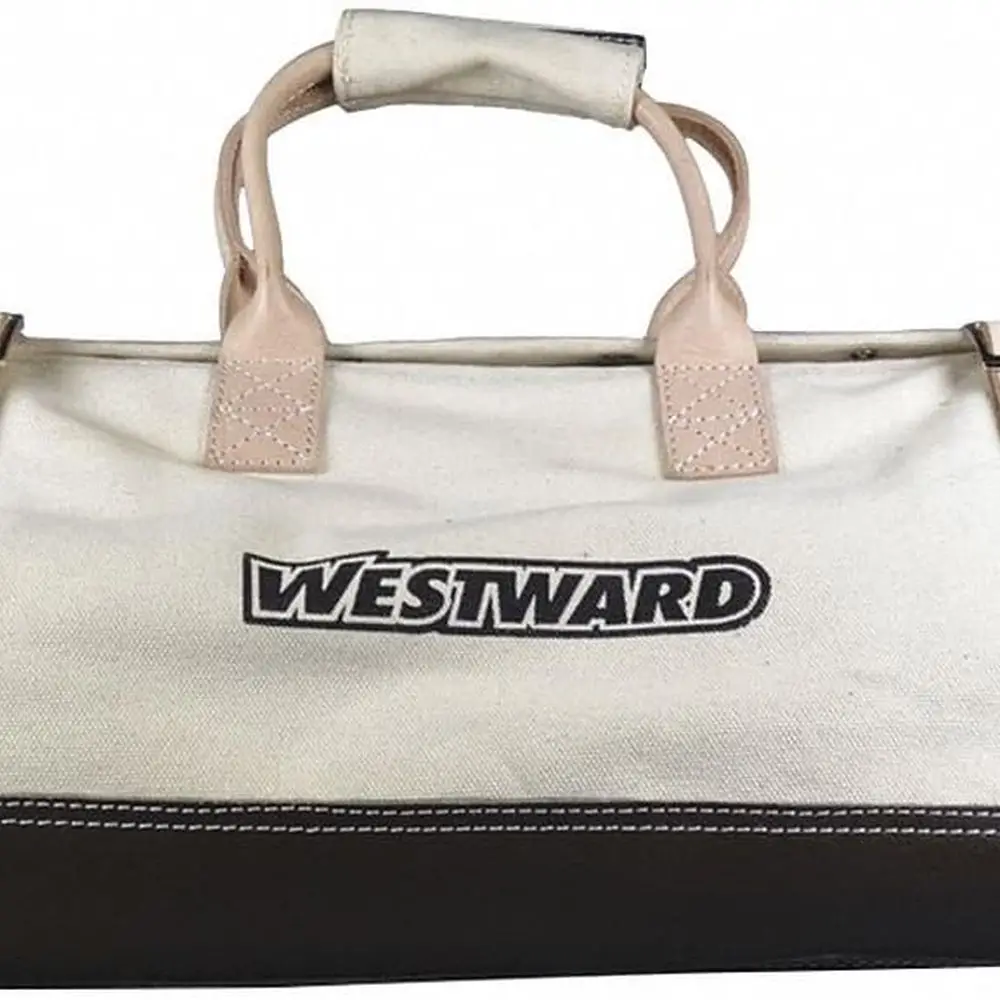 Leather-Handled Canvas Tool Bag, 11H x 20W x 9D, Tan, General Use, 53JW32-1
Leather-Handled Canvas Tool Bag, 11H x 20W x 9D, Tan, General Use, 53JW32-1