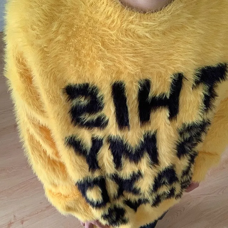 Laid-ba Sle Men's Knitted Sweater Large Size 250 Pou American Trendy Brand Letter Mink Fur Autumn Winter Outerwear Top
Laid-ba Sle Men's Knitted Sweater Large Size 250 Pou American Trendy Brand Letter Mink Fur Autumn Winter Outerwear Top