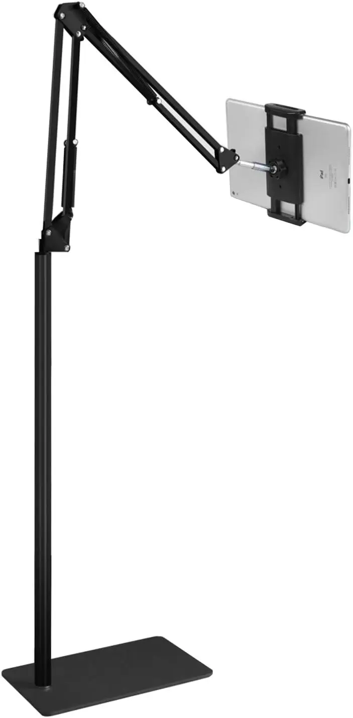 Tablet Floor Stand with 5LB Metal Base, Overhead Bed Phone Stand, Height Adjustable Holder for iPhone iPad Pro Air Mini, Samsung
Tablet Floor Stand with 5LB Metal Base, Overhead Bed Phone Stand, Height Adjustable Holder for iPhone iPad Pro Air Mini, Samsung