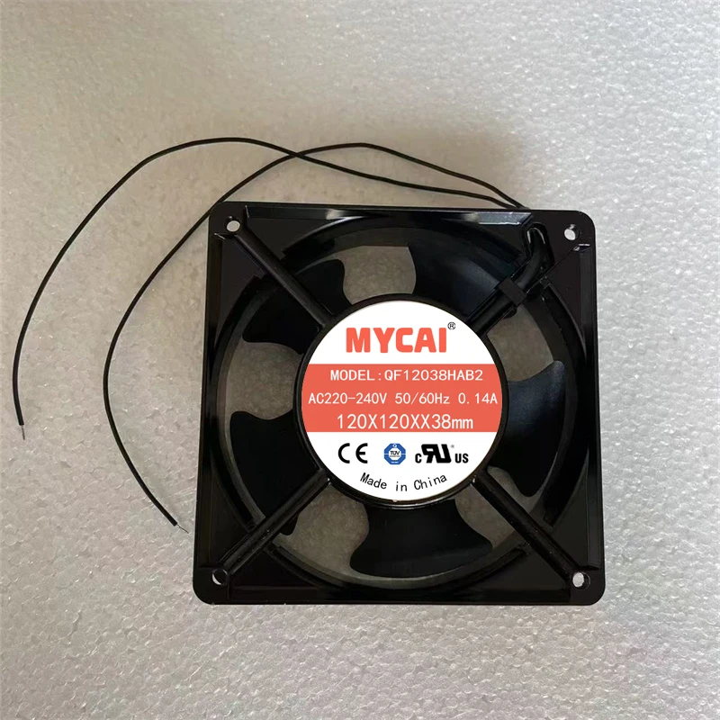 Mask machine fan 12038 220-240v QF12038HAB2 all metal high speed 3400 rpm oven cabinet cooling fan
Mask machine fan 12038 220-240v QF12038HAB2 all metal high speed 3400 rpm oven cabinet cooling fan