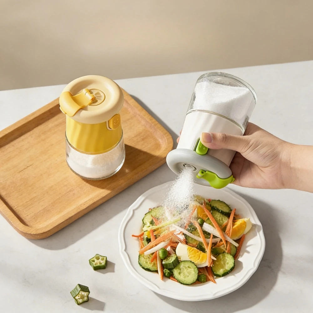 Новая многофункциональная банка для приправ с дозатором для глютамата натрия, контейнер для домашней кухонной специи с контролируемой подачей соли
Новая многофункциональная банка для приправ с дозатором для глютамата натрия, контейнер для домашней кухонной специи с контролируемой подачей соли