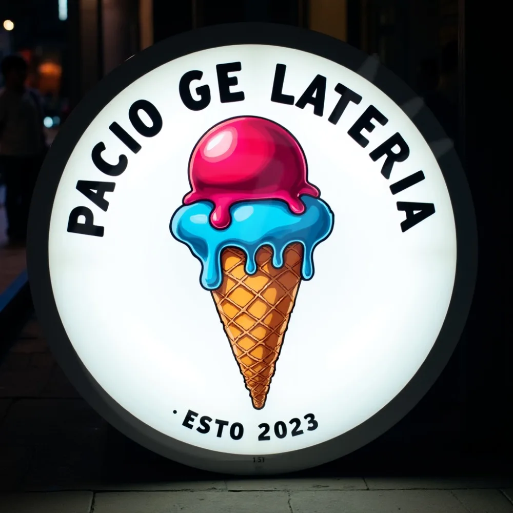 Custom Round LED Light Box for Ice Cream Shops Waterproof Acrylic Double Sided Eye Catching Store Sign
Custom Round LED Light Box for Ice Cream Shops Waterproof Acrylic Double Sided Eye Catching Store Sign