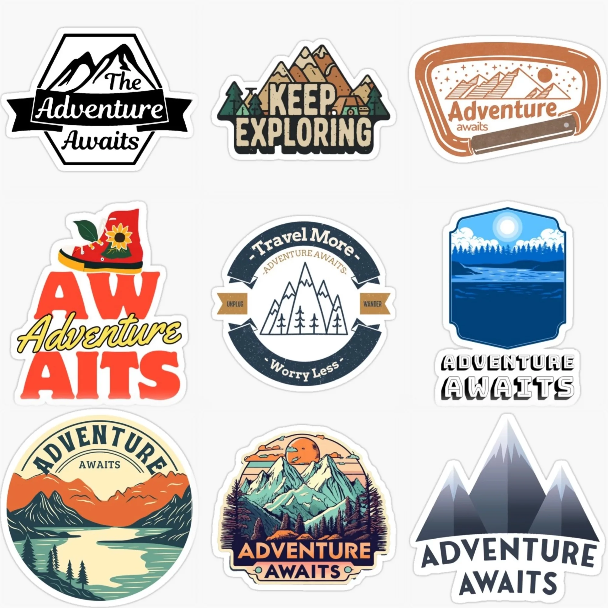 Adventure Awaits Travel Mountain Camping Creative PVC Sticker for Decorate Car Van Motorcycle Bicycle Helmet Decal Accessories 
Adventure Awaits Travel Mountain Camping Creative PVC Sticker for Decorate Car Van Motorcycle Bicycle Helmet Decal Accessories