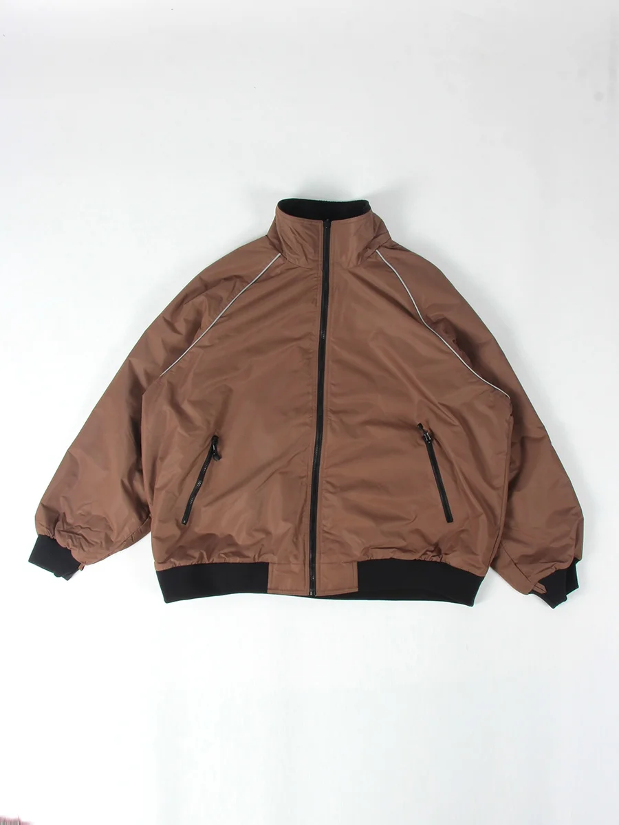 Men's Autumn Winter Fce Lined Stand Collar Oversize Warm Workwear Jaet Casual Loose Fit Outerwear Long Sve Coat
Men's Autumn Winter Fce Lined Stand Collar Oversize Warm Workwear Jaet Casual Loose Fit Outerwear Long Sve Coat