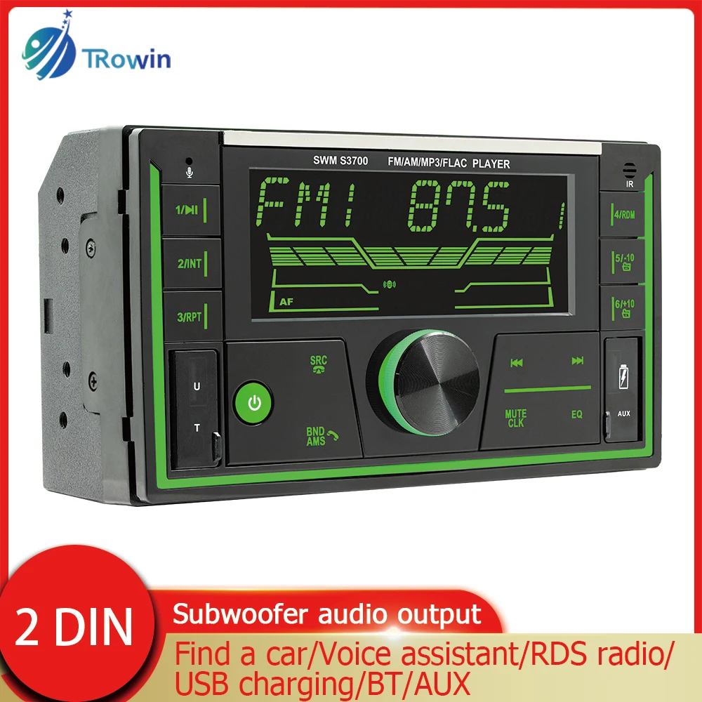 Автомагнитола 2DIN, FM-радио, USB, MP3, BT, Aux плеер, 7-цветная подсветка, выход сабвуфера, Bluetooth, подключение через приложение, голосовой помощник
Автомагнитола 2DIN, FM-радио, USB, MP3, BT, Aux плеер, 7-цветная подсветка, выход сабвуфера, Bluetooth, подключение через приложение, голосовой помощник