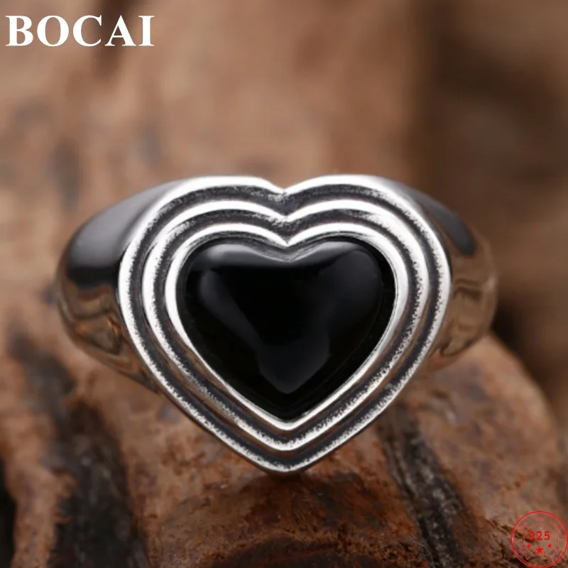 Кольцо BOCAI S925 из стерлингового серебра для женщин и мужчин, новая мода, рельефная полоса, сердце любви, агат, ювелирные изделия в стиле панк, регулируемая оптовая продажа
Кольцо BOCAI S925 из стерлингового серебра для женщин и мужчин, новая мода, рельефная полоса, сердце любви, агат, ювелирные изделия в стиле панк, регулируемая оптовая продажа