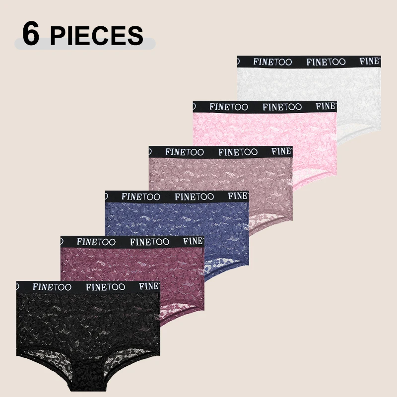 FINETOO 6 шт. женские бесшовные кружевные трусики с высокой посадкой, однотонные прозрачные шорты с надписью для мальчиков, женское дышащее интимное белье
FINETOO 6 шт. женские бесшовные кружевные трусики с высокой посадкой, однотонные прозрачные шорты с надписью для мальчиков, женское дышащее интимное белье