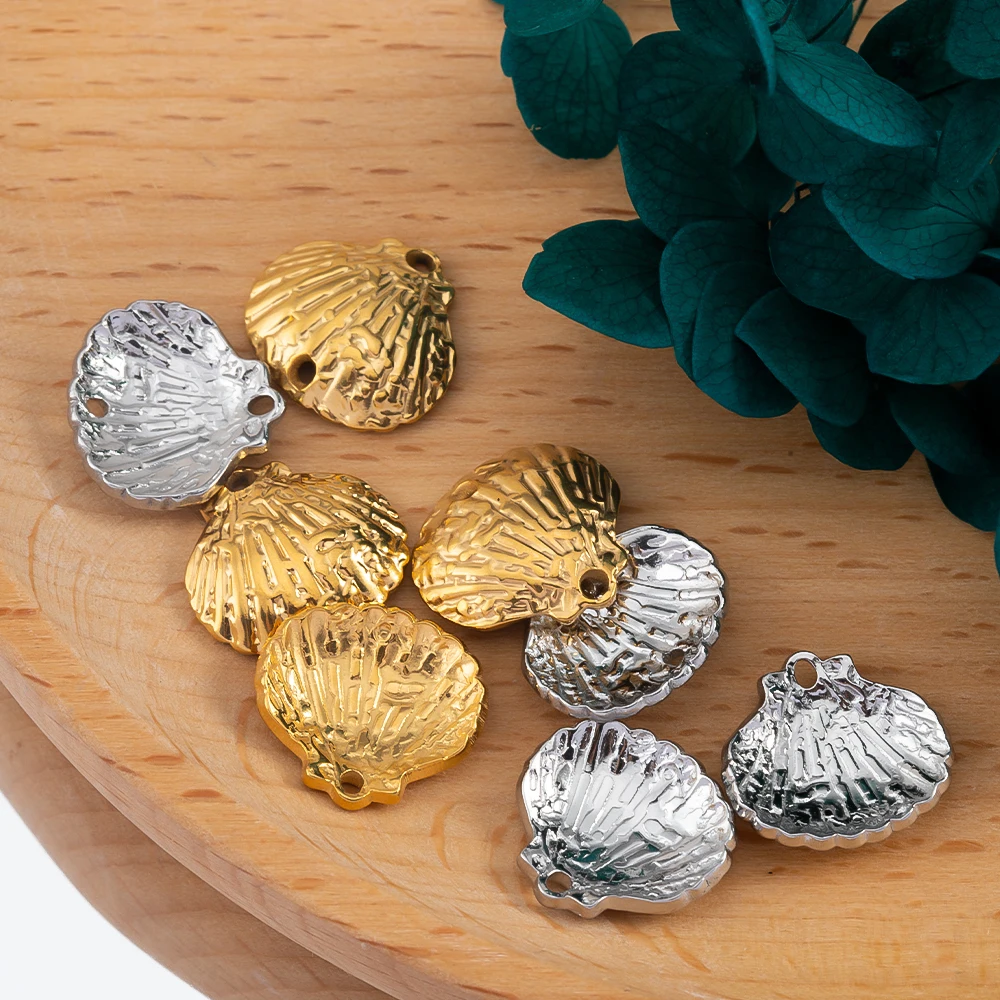 10pcs Stainless Steel Strip Sea Shell Pendant with Double Hole Bracelet Connector Boho Earring Necklace Charm DIY Jewelry Making
10pcs Stainless Steel Strip Sea Shell Pendant with Double Hole Bracelet Connector Boho Earring Necklace Charm DIY Jewelry Making