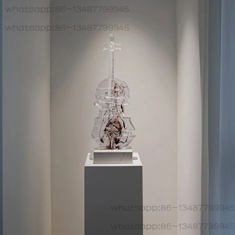 Simple Violin Sculpture Ornament Floor-to-ceiling Artwork Hotel Clubhouse Music Dining Bar Model Room Modern Decoration
Simple Violin Sculpture Ornament Floor-to-ceiling Artwork Hotel Clubhouse Music Dining Bar Model Room Modern Decoration