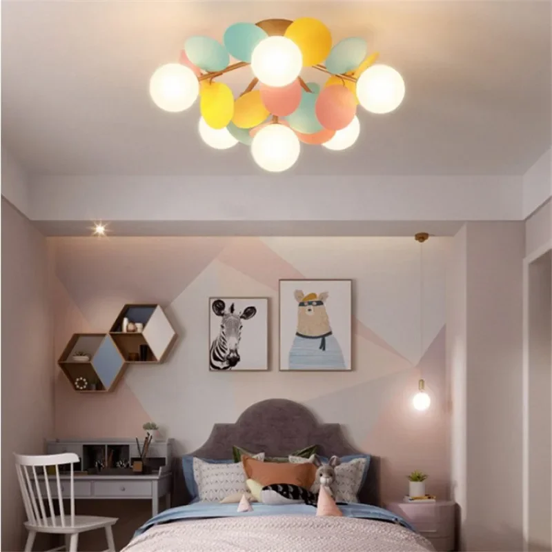 Nordic Home Decoration Children's Girl Colorful Leaves Light Fixtures Modern Simple Master Bedroom Living Room Ceiling Lamp
Nordic Home Decoration Children's Girl Colorful Leaves Light Fixtures Modern Simple Master Bedroom Living Room Ceiling Lamp