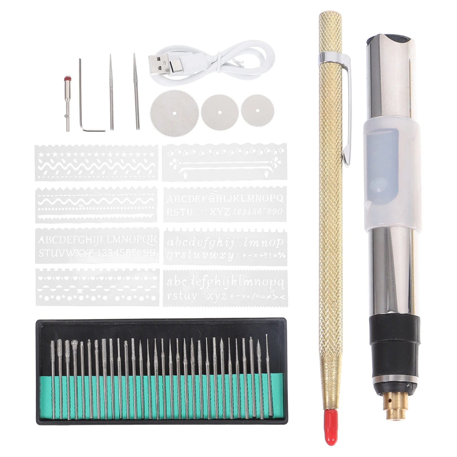 1 Set Electric Grinding Pen 25W 3 Speed Engraving Tool With Comfortable Handle For Jewelry And Glass Engraving
1 Set Electric Grinding Pen 25W 3 Speed Engraving Tool With Comfortable Handle For Jewelry And Glass Engraving