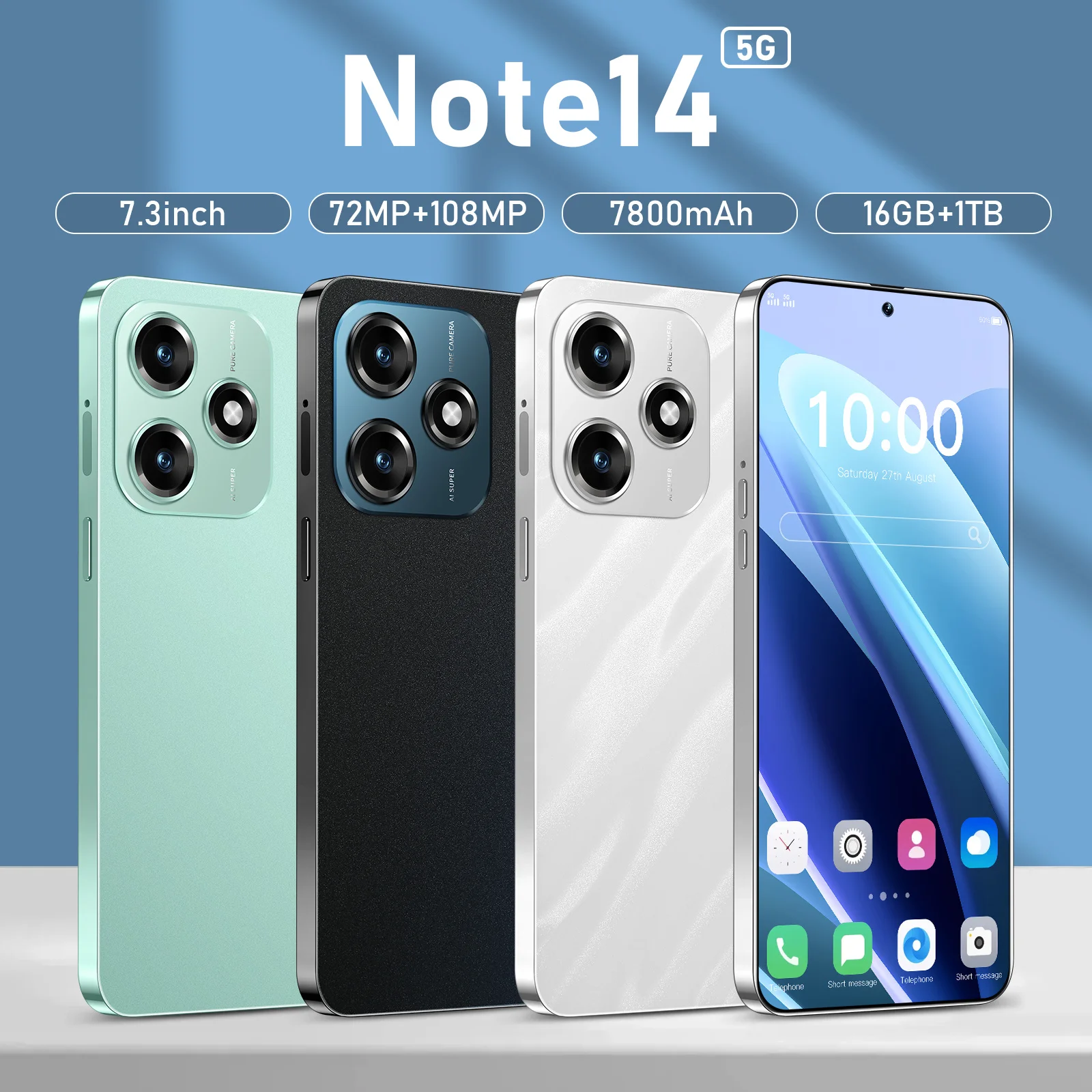 Global Edition MI Hote 14 2025 original intelligent 5G dual card dual standby Android 14 system global version 7800mAh battery
Global Edition MI Hote 14 2025 original intelligent 5G dual card dual standby Android 14 system global version 7800mAh battery