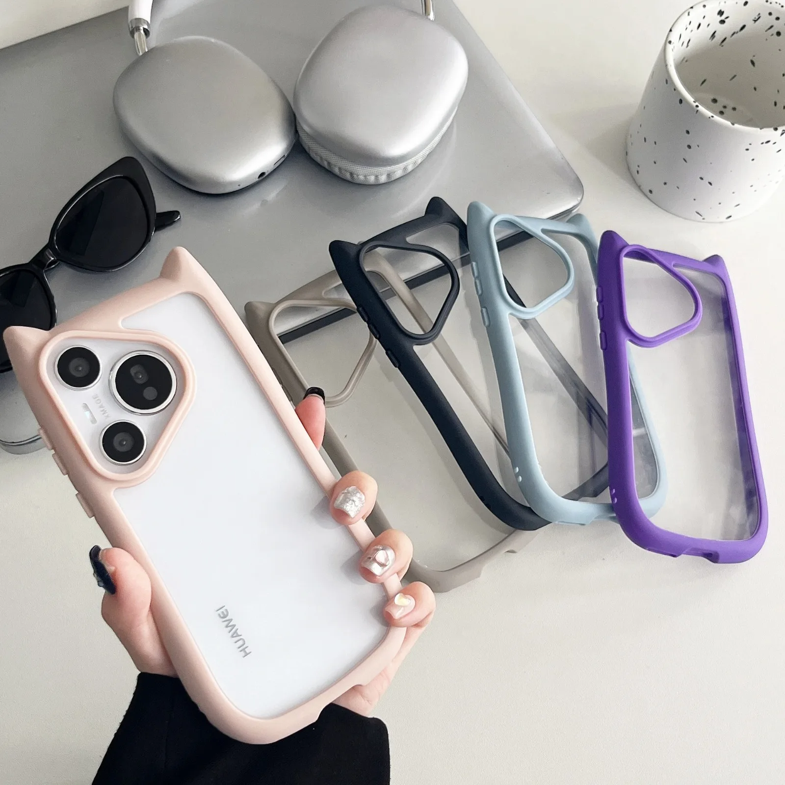 Милый чехол для телефона с кошачьими ушками для Huawei Pura 70 Pro Ultra P70 Mate60 pro plus Nova 12 INS, прозрачный противоударный чехол с котенком
Милый чехол для телефона с кошачьими ушками для Huawei Pura 70 Pro Ultra P70 Mate60 pro plus Nova 12 INS, прозрачный противоударный чехол с котенком