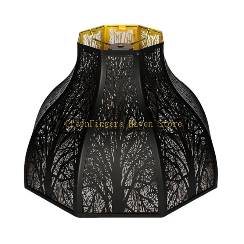 F68D Modern Metal Lamp Shade Containing Plant Detailing And 8 Panel Design Versatile For Both Residential And Business Use
F68D Modern Metal Lamp Shade Containing Plant Detailing And 8 Panel Design Versatile For Both Residential And Business Use
