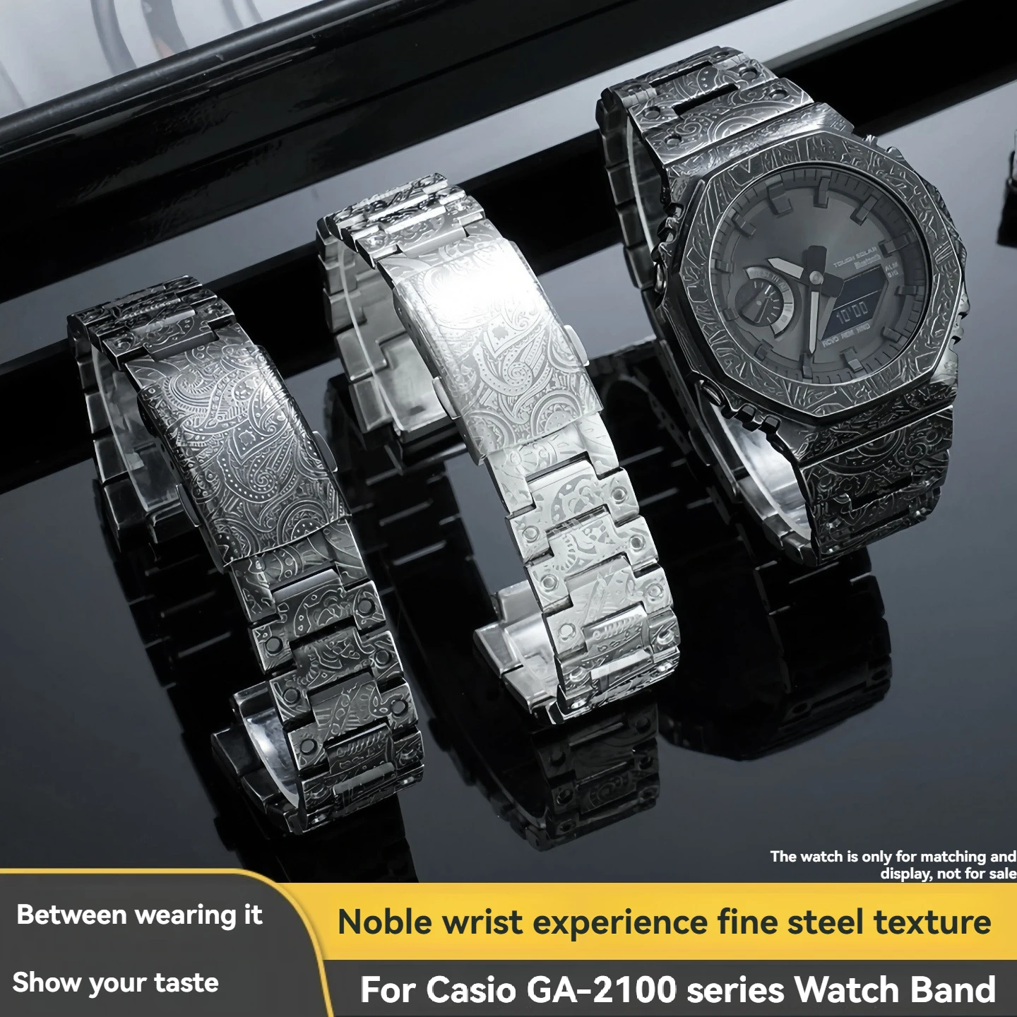 Metal Engraved Bezel Case & Stainless Steel Watchband for Casio G-SHOCK GA2100 GA2110 GA-B2100 Mod Kit Watch Accessories
Metal Engraved Bezel Case & Stainless Steel Watchband for Casio G-SHOCK GA2100 GA2110 GA-B2100 Mod Kit Watch Accessories